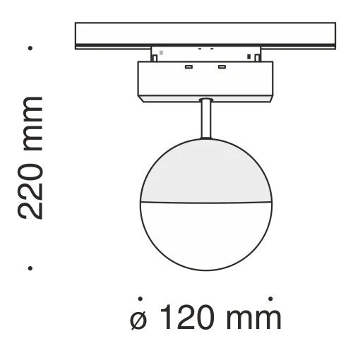 Трековый светильник Technical TR017-2-10W4K-B  фото 2