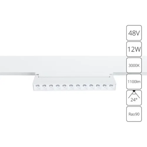 Трековый светодиодный светильник Arte Lamp Linea A4678PL-1WH 